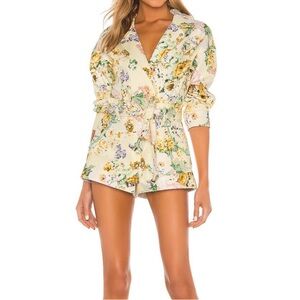 For love and lemon Floral Wrap Romper